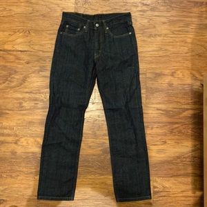 Mens Black Levi 514 Jeans